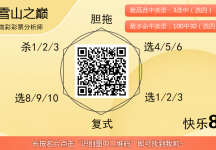 [愉快8] 25320期：雪山之巅推荐，冷区